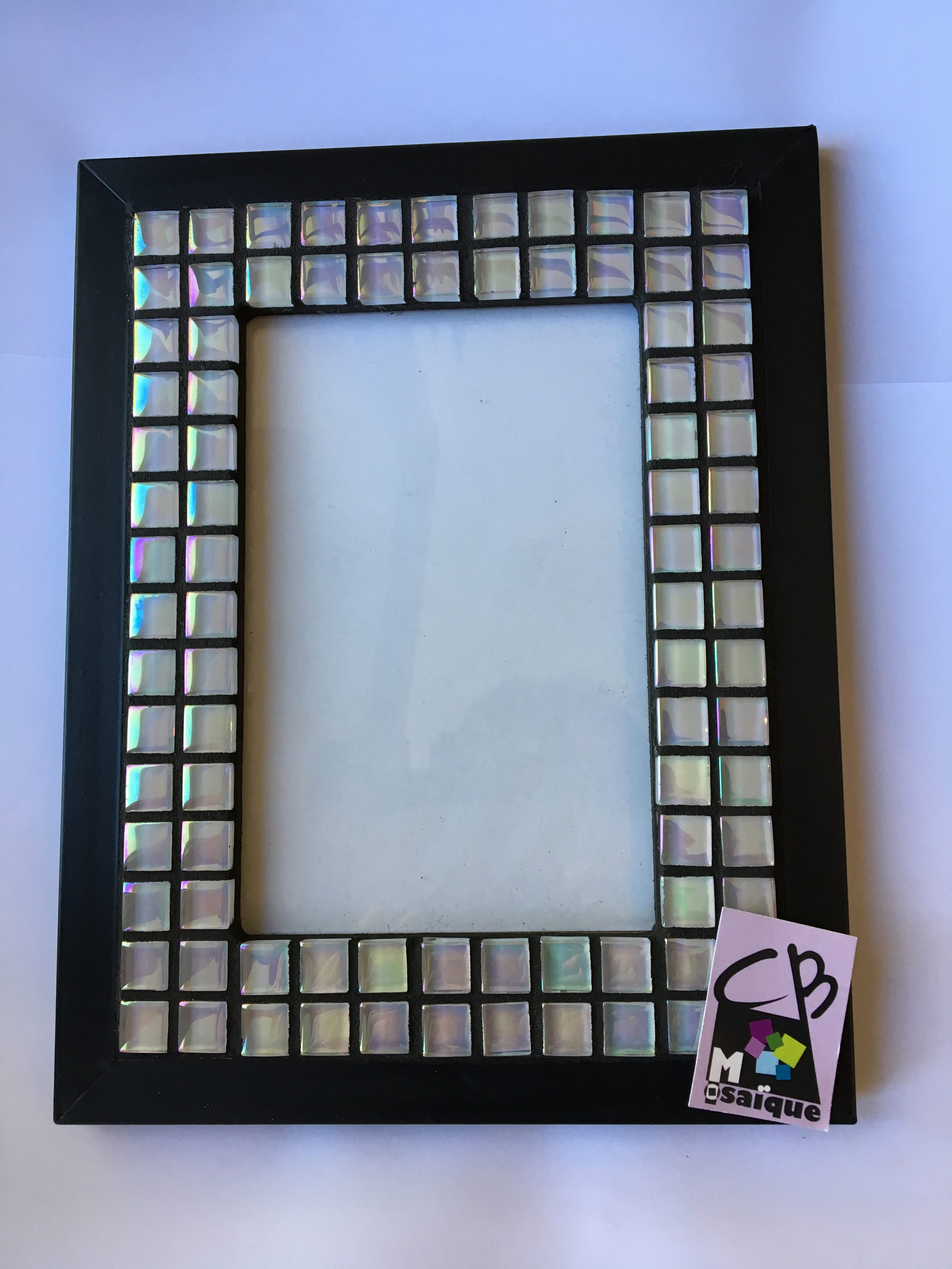 Cadre photo noir et blanc CB Mosaïque