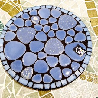 Dessous de plat Galet bleu clair