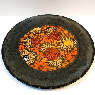 Plateau Végétal mosaïque orange