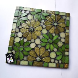 Dessous de plat Fleurs vert