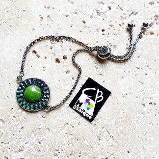 Bracelet réglable vert