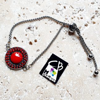 Bracelet réglable rouge
