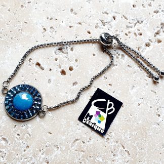 Bracelet réglable bleu