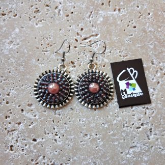 Boucle d'Oreilles Ondul Rose